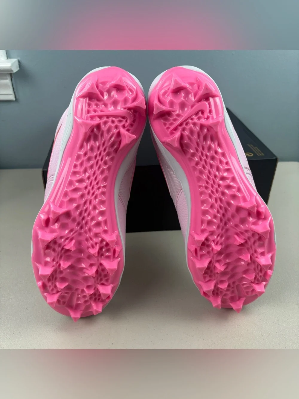 Nike Air Jordan Stadium 90 Football Cleats Pink Foam HQ0210-600 Men’s Size 9.5